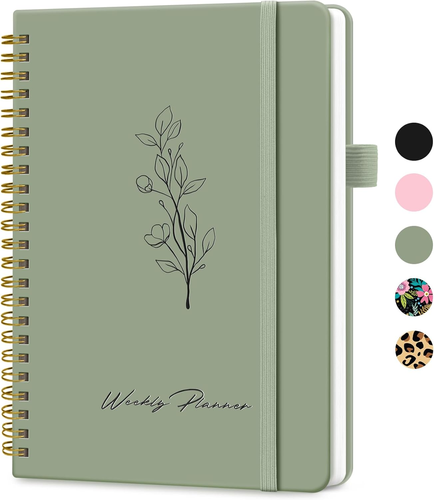 Undated Weekly Planner, Weekly to Do List Notebook with Goal & Habit Tracker Org
