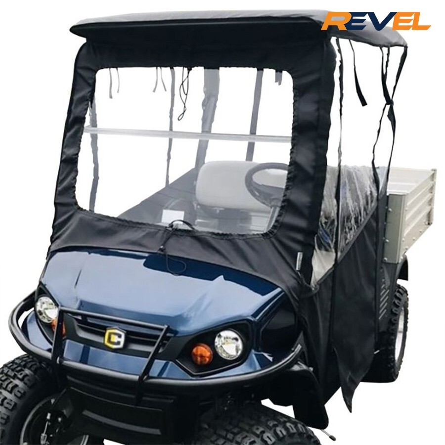 Cushman Hauler Golf Cart Black Enclosure for 17-25 Cushman Hauler