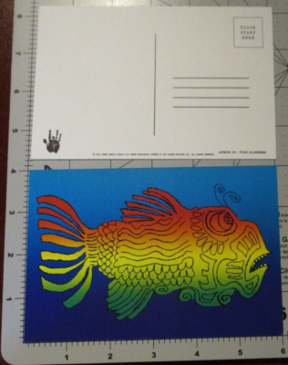JERRY GARCIA grateful dead Handbill POSTCARD poster rainbow fish J