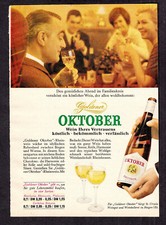 3w5721/ Alte Reklame von 1965 - &bdquo;Goldener Oktober&ldquo; - Wein Ihres Vertrauens.