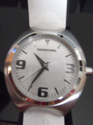 Herren Lambretta Watch Uhr silber England Vespa Mod Ska Soul Great Britain Leder