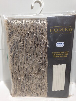 Fertigschal mit verdeckten Schlaufen HOMING Loik 508105 ca.140x245cm Kupfer