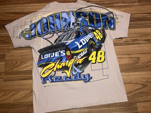 Vintage Y2K Chase Authentics Nascar Mens Shirt XL Jimmie Johnson All Over Print - Picture 2 of 7