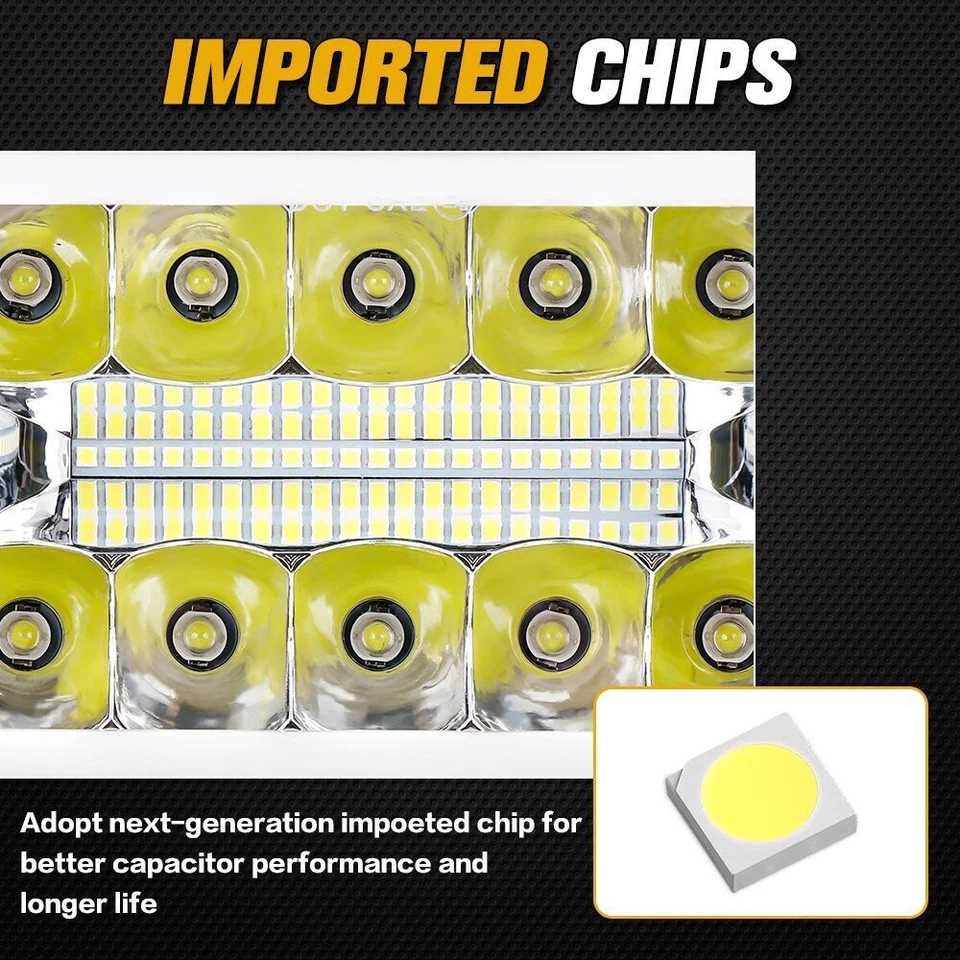 Faros LED 4X6" 4 piezas Hi/Lo DRL intermitente haz apto para Buick Electra 1975-1990 Foto 2 de 4