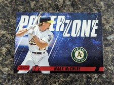 2022 Topps Stadium Club Power Zone Red Foil PZ-17 Mark McGwire Athletics