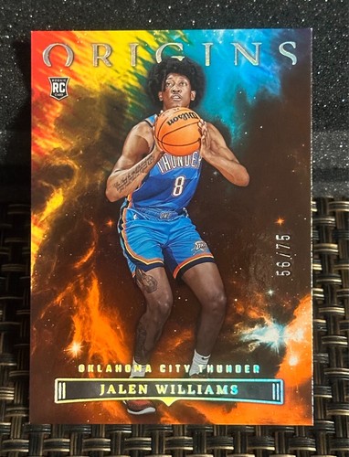 Jalen Williams 2022-23 Origins Orange /75 + Blue /99 RCs - 6 CARD MIXED LOT - Picture 2 of 21