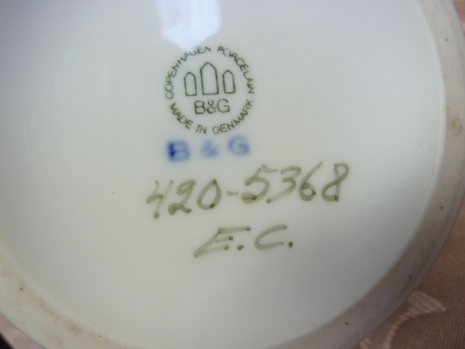 Bing & Grondahl Vase with floral design eBay