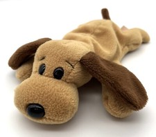Ty Beanie Babies  Bones  the Brown Puppy Dog 2nd Generation Tush Tag 1993