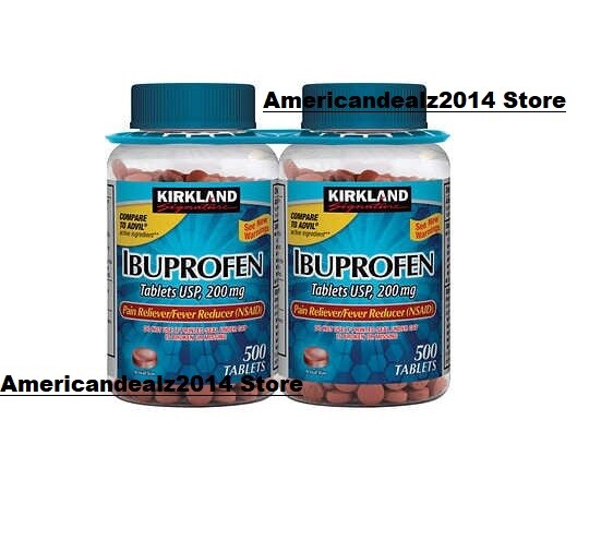 Kirkland Signature Ibuprofen 200 mg 1000 ct Tablets USP / COMPARE TO