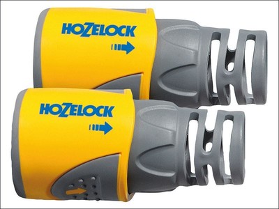 Hozelock - Hose End Connector for 12.5-15 mm (1/2 in & 5/8 in) Hose Twin Pack