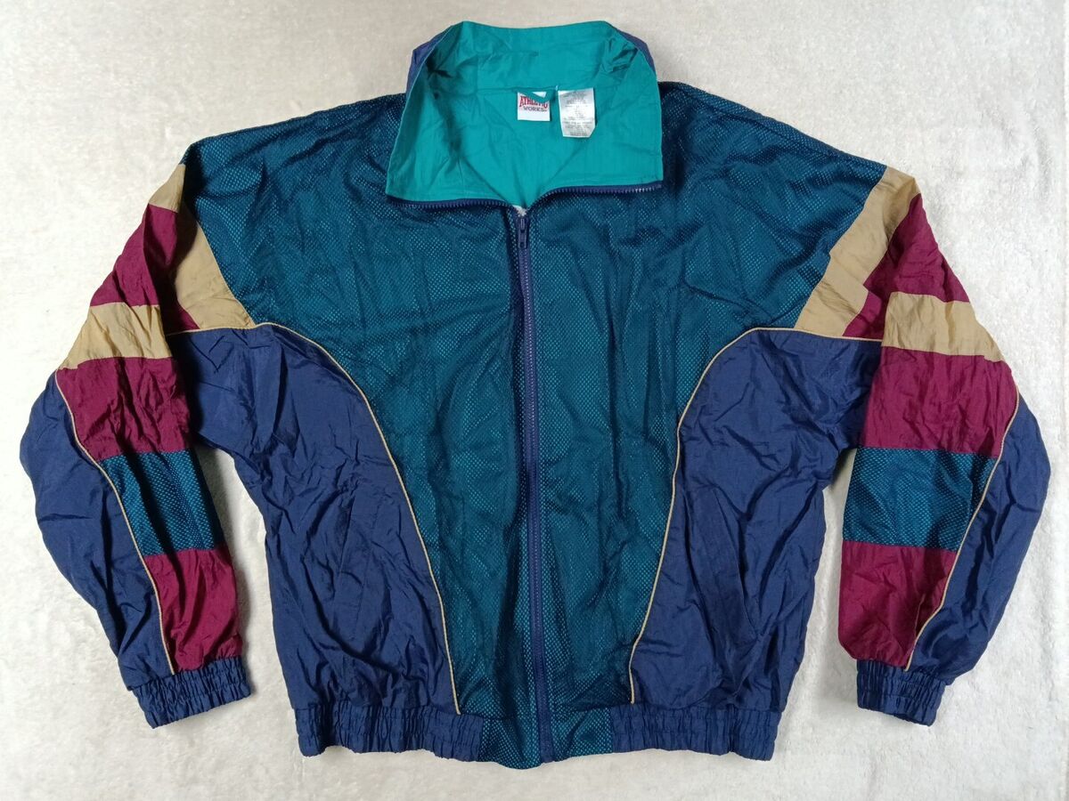Athletic Works Brand Full Zip Jacket Vintage Men's Size 2X Athletic Works Brand Full Zip Jacket Vintage Men's Size 2X