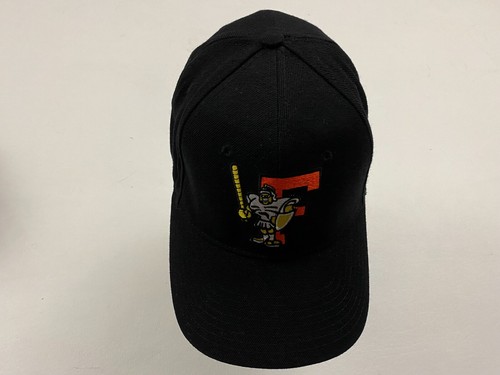 Nike Fitted Hat Cap Black Orange F Logo 