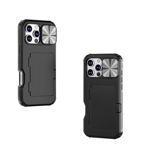 For iPhone 16 Pro Max 16 Plus Wallet Case with Slide Lens Protective Cover - Picture 19 of 36