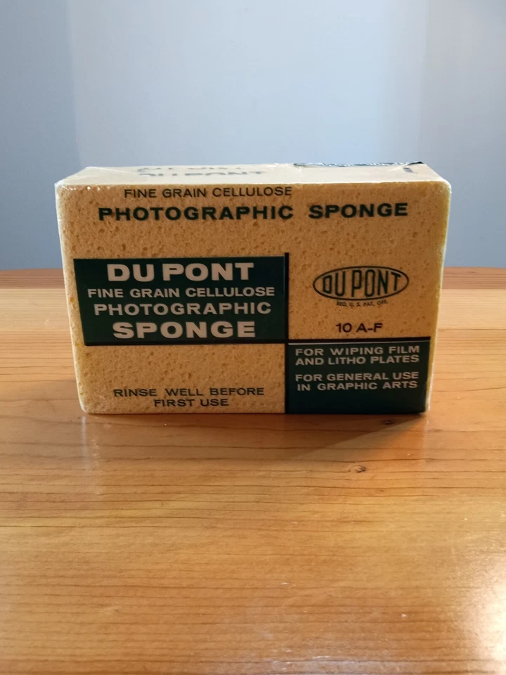 Esponja fotográfica vintage de celulosa de grano fino Dupont 10 A-F🧽🧽🧽🧽 Foto 3 de 4