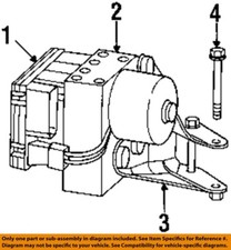 CHRYSLER OEM 98-04 300M Electrical Abs Components-Modulator Bracket 4897785AA
