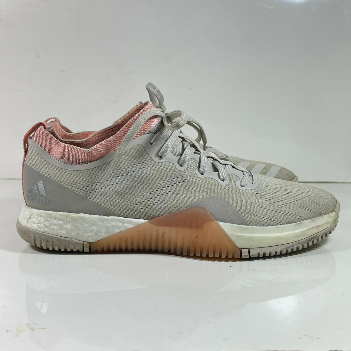 Adidas Women Trainer Sneakers Boost Gray Pink Size 8.5 Crazy Train Elite  Cross | eBay