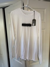AllSaints Men s Large Stamp Long Sleeve T Shirt fashion vtg Brand New with tags