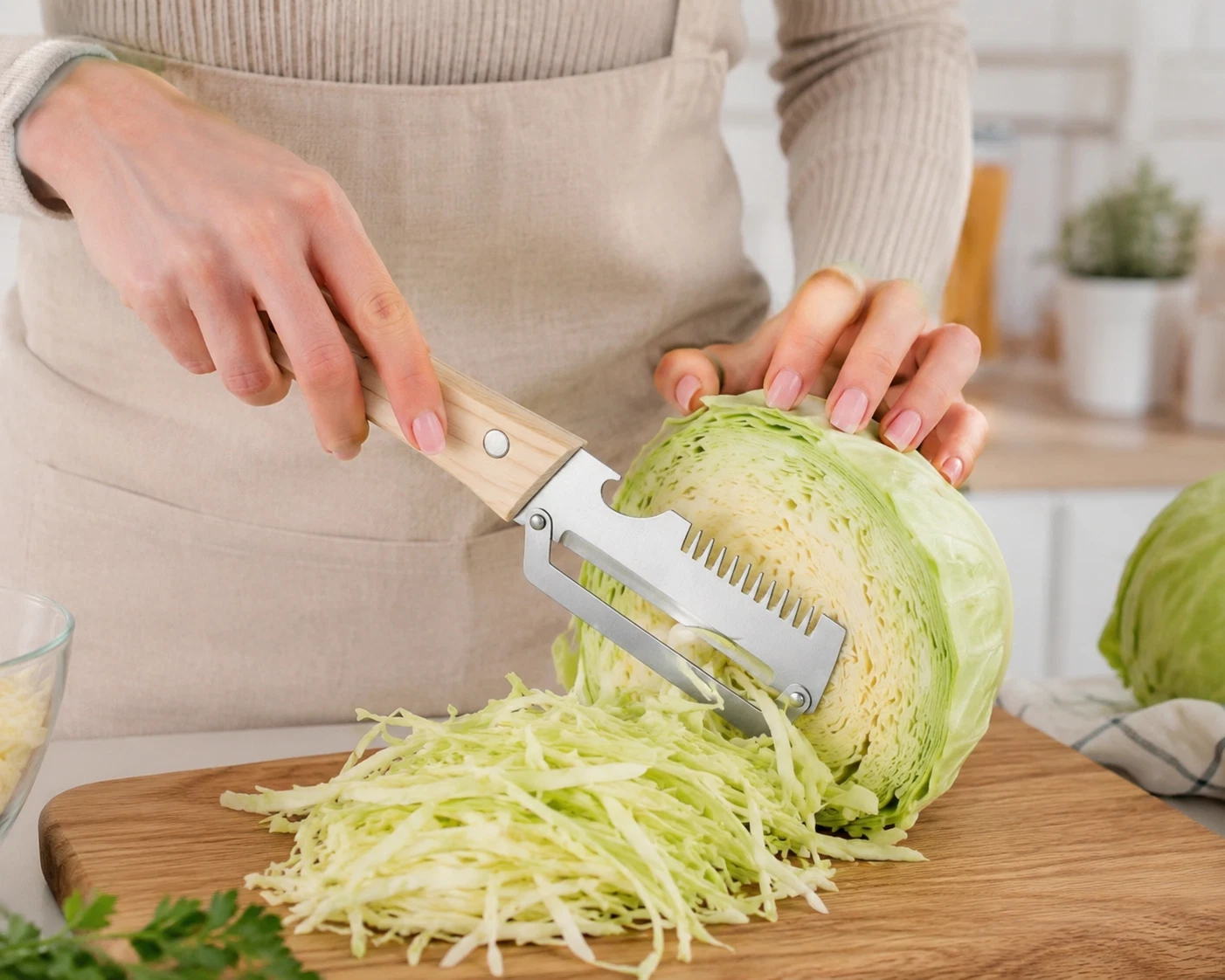 Paring Knife Ergonomic Wood Handle Stainless Steel Vegetable Peeler Fruit 2 in 1
Opens in a new wind