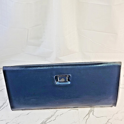 1981 Lincoln Town Car Glove Box Compartment Assembly w Dark Blue Panel OEM Used
