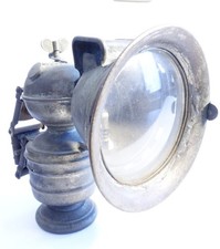 Antike Fahrrad-Karbidlampe mit Halterung um 1900, Radsonne? MELAS? Häckel?