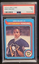 Greg Millen 1979 OPC O Pee Chee RC Rookie Card 281 PSA 7 NM. rookie card picture