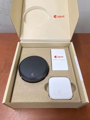 August Smart Lock Pro + Connect Wi-Fi Bridge ASL-03 AC-R1 Gray *Open Box* | C939
