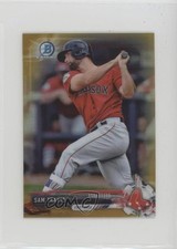 2017 Bowman Chrome Minis Prospects Gold Refractor 30/50 Sam Travis #BCP170 1b8
