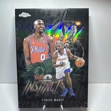Tyrese Maxey 2025-26 Topps Chrome Basketball Instinct Refractor #INS-6 76ers