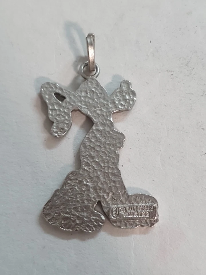 Ciondolo Pluto Walt Disney Argento 800 Vintage Smaltata  - Immagine 2 di 4