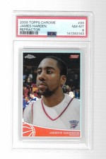 2009 Topps Chrome #99 James Harden Refractor #321/500 Graded PSA 8