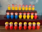 Vintage Fisher Price Little People Lot 32 Pieces