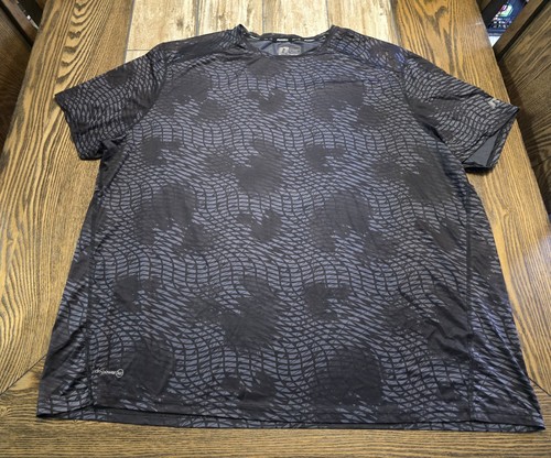 Russell Athletic, Russell Athletic Dri-Power 360 Men's 3XL Black Gray Geometric Training Shirt