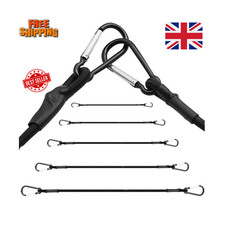 Bungee Cords Long Elastic Luggage Straps Rope with Hooks Clips Car Bike