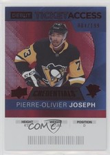 2021 Credentials 2020-21 Debut Ticket Access Red /199 Pierre-Olivier Joseph 0uz9