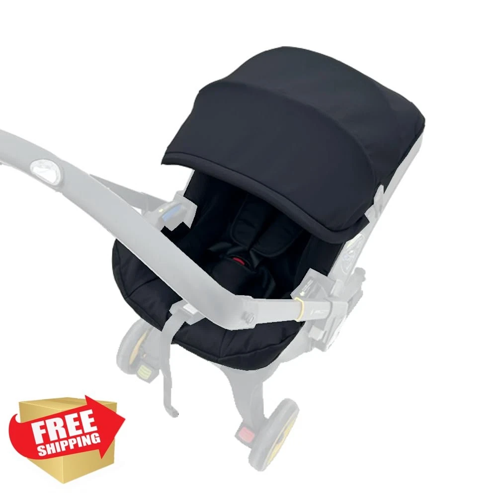 Feliliber DOONA Stroller Canopy Cushion Set Fashion Black Washable Water Resi...