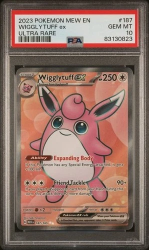 PSA 10 Wigglytuff ex - 187/165 - 151 English - Pokemon - Read Description