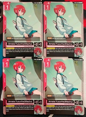 Gundam Card Game Amate Yuzuriha (Machu) Promo ST06-009 & 002 Playset (8 Karten) 
