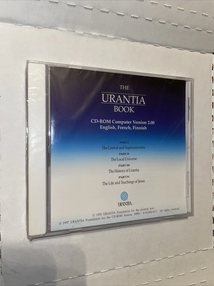 THE URANTIA BOOK CD-ROM Computer Version 2.00 English French Finnish 1997 - Image 2 of 4