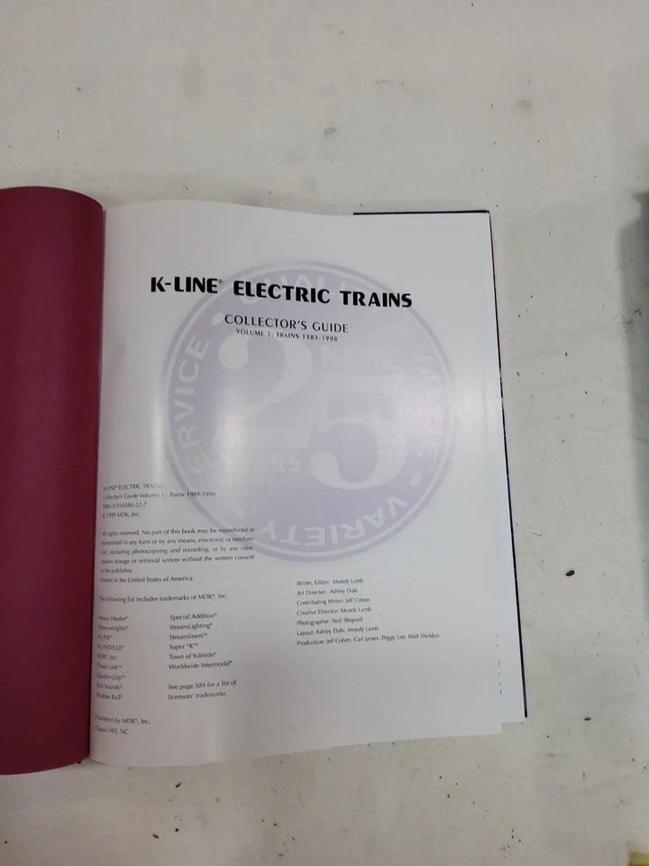 K-LINE COLLECTORS GUIDE VOLUME 1 TRAINS 1985-1998 - Image 2 of 3
