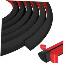 Flexible Quarter Round Molding 240 Inch Peel and Stick Rubber 240Inch Black