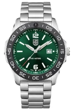 NEW LUMINOX PACIFIC DIVER 44MM GREEN DIAL STAINLESS STEEL CASE AND BRACELET 3137