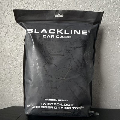 BLACKLINE Carbon Twisted Loop Drying Towel 24x36 1300 GSM Microfiber NEW