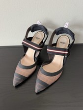 Edle Damen Pumps von FENDI - Logo Slingbacks ...