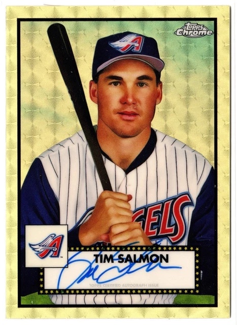 Tim Salmon 2021 Topps Chrome Platinum Anniversary SuperFractor Auto 1/1 ANGELS