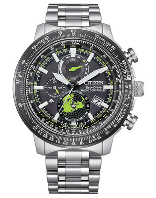 CITIZEN ECO DRIVE PROMASTER GEO TREKKER ATOMIC RADIO CONTROLLED WATCH BY3006-53E