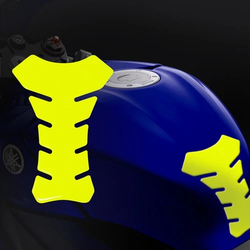 Tank Pad Adhesive 3D For Motorcycle Yamaha R6 Fluorescent Yellow
