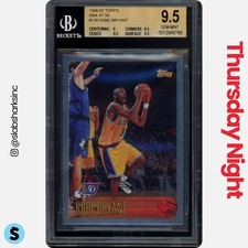 1996 TOPPS #138 KOBE BRYANT NBA AT 50 RC ROOKIE BGS 9.5