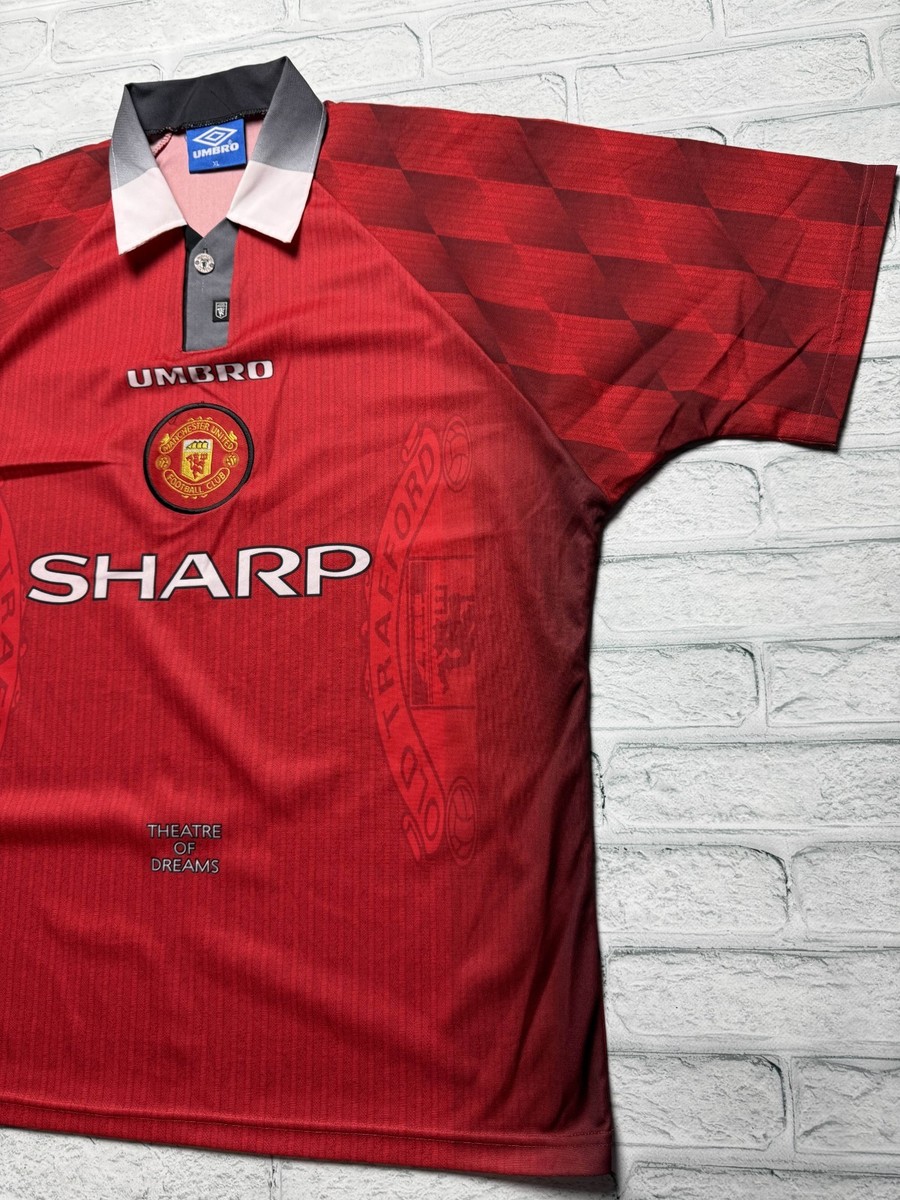 Vintage 1990s Manchester United Red Home Shirt. Size XL | eBay