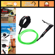 Premium Surfboard Leash 6/7/8/9/10 ft - Durable Legrope Strap for Shortboard  L