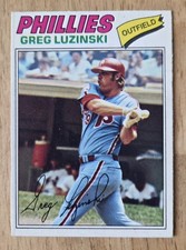 1977 O-PEE-CHEE BASEBALL GREG LUZINSKI PHILADELPHIA PHILLIES #118